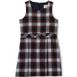 School Uniform Girls Plaid Jumper Top of Knee, Front