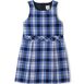 Girls Plaid Jumper Top of Knee, Front