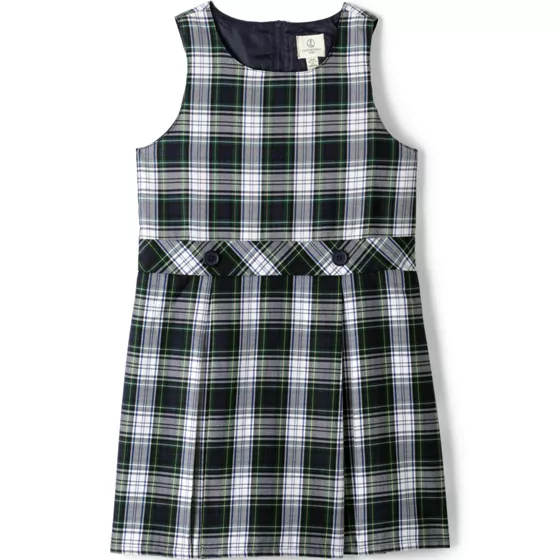 Girls Plaid Jumper Top of Knee - primary