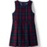 School Uniform Girls Plaid Jumper Top of Knee, Front