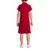 Girls Adaptive Short Sleeve Mesh Polo Dress at the Knee, Back