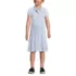 Girls Adaptive Short Sleeve Mesh Polo Dress at the Knee, Front