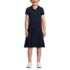 School Uniform Girls Adaptive Short Sleeve Mesh Polo Dress at the Knee, Front