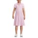 School Uniform Girls Adaptive Short Sleeve Mesh Polo Dress at the Knee, Front