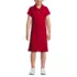 School Uniform Girls Adaptive Short Sleeve Mesh Polo Dress at the Knee, Front