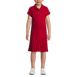 School Uniform Girls Adaptive Short Sleeve Mesh Polo Dress at the Knee, Front