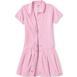 School Uniform Girls Adaptive Short Sleeve Mesh Polo Dress at the Knee, alternative image