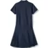 Girls Adaptive Short Sleeve Mesh Polo Dress at the Knee, Back