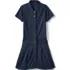 Girls Adaptive Short Sleeve Mesh Polo Dress at the Knee, Front