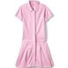 School Uniform Girls Adaptive Short Sleeve Mesh Polo Dress at the Knee, Front