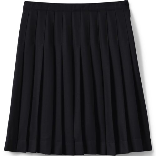 School Uniform Girls Pleated Skirt Below the Knee Lands End