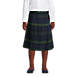 School Uniform Girls Plaid Pleated Skirt Below the Knee, Front
