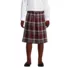 Girls Plaid Pleated Skirt Below the Knee, Front