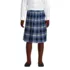 School Uniform Girls Plaid Pleated Skirt Below the Knee, Front