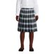 School Uniform Girls Plaid Pleated Skirt Below the Knee, Front