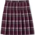 Girls Plaid Pleated Skirt Below the Knee, Back