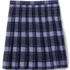 School Uniform Girls Plaid Pleated Skirt Below the Knee, Back