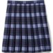 School Uniform Girls Plaid Pleated Skirt Below the Knee, Back