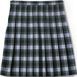 School Uniform Girls Plaid Pleated Skirt Below the Knee, Back