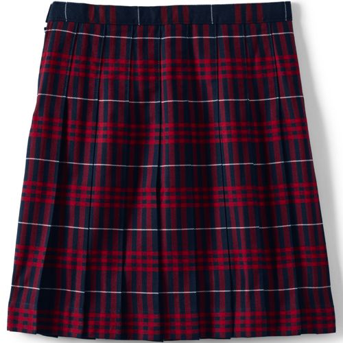 School Uniform Girls Ponte Pleat Skirt at the Knee