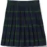 School Uniform Girls Plaid Pleated Skirt Below the Knee, Front