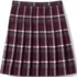 Girls Plaid Pleated Skirt Below the Knee, Front