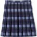 School Uniform Girls Plaid Pleated Skirt Below the Knee, Front