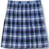 School Uniform Girls Plaid Pleated Skirt Below the Knee, Front