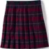 School Uniform Girls Plaid Pleated Skirt Below the Knee, Front