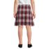 School Uniform Girls Plaid Box Pleat Skirt Top of the Knee, Back