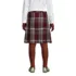 School Uniform Girls Plaid Box Pleat Skirt Top of the Knee, Back
