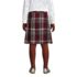 School Uniform Girls Plaid Box Pleat Skirt Top of the Knee, Back