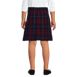 Girls Plaid Box Pleat Skirt Top of the Knee, Back