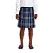 Girls Plaid Box Pleat Skirt Top of the Knee, Front