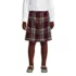 School Uniform Girls Plaid Box Pleat Skirt Top of the Knee, Front