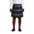 School Uniform Girls Plaid Box Pleat Skirt Top of the Knee, Front