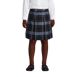 Girls Plaid Box Pleat Skirt Top of the Knee, Front