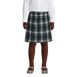 Girls Plaid Box Pleat Skirt Top of the Knee, Front