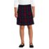 School Uniform Girls Plaid Box Pleat Skirt Top of the Knee, Front