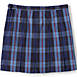 School Uniform Girls Plaid Box Pleat Skirt Top of the Knee, Back