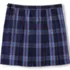 School Uniform Girls Plaid Box Pleat Skirt Top of the Knee, Back