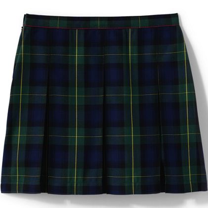 School Uniform Girls Plaid Box Pleat Skirt Top of the Knee - image 1