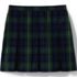 School Uniform Girls Plaid Box Pleat Skirt Top of the Knee, Back