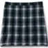 School Uniform Girls Plaid Box Pleat Skirt Top of the Knee, Back
