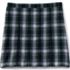 School Uniform Girls Plaid Box Pleat Skirt Top of the Knee, Back