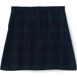 School Uniform Girls Plaid Box Pleat Skirt Top of the Knee, Back