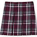 Girls Plaid Box Pleat Skirt Top of the Knee, Front