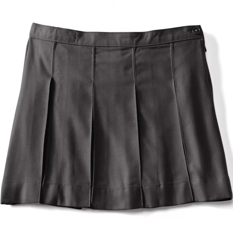 Girls Box Pleat Skirt Above the Knee, Front