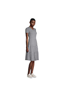 Women's Short Sleeve Tiered Dress, alternative image