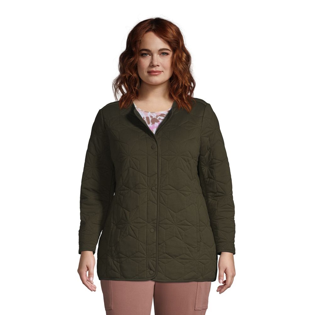 Women's plus size quilted jacket sale